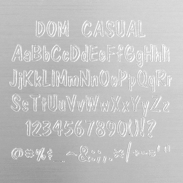 Dom Casual Engraving Font - Fun Styling