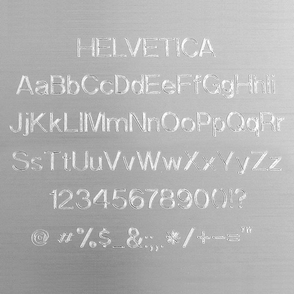 Helvetica Engraving Font - Easy to Read