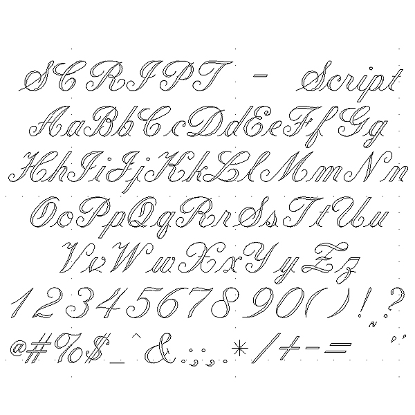 Script Engraving Font - Formal