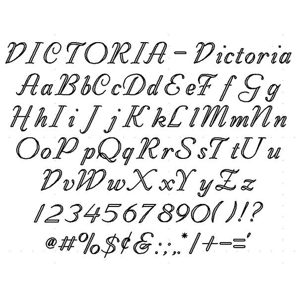 Victoria Engraving Font - Fancy Yet Easy to Read