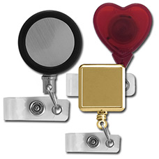 Retractable Reels - Round, Square, Heart