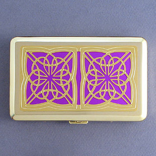 St. Patricks Day Metal Wallet with Celtic Knot