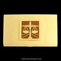 lawyer business card case