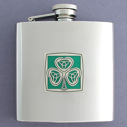 Shamrock Flask - St. Patrick's Day