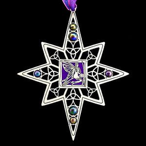 Beaded Winged Fairy Christmas Ornaments