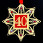 40th Birthday Christmas Ornament