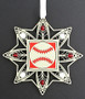 Red Baseball Ornament