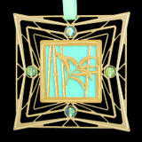 Gold Bamboo Ornament