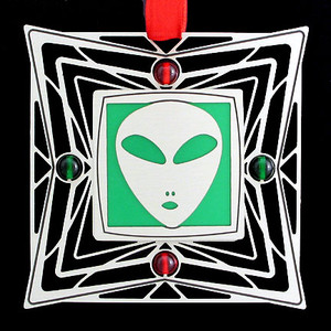 Space Alien Holiday Ornament