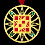 Red Quilting Ornament