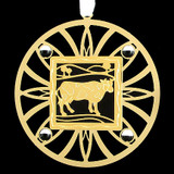 Gold Cow Ornament for Farmer