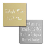 Large Ornament Engraved Plate with Adhesive Back