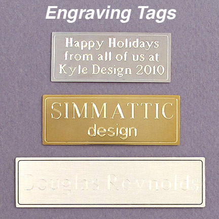 Small Gold Plaque Rectangular Self Adhesive Plate with FREE ENGRAVING 