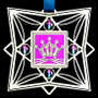 Silver & Pink Crown Ornament