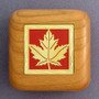 Maple Leaf Wooden Engagement Ring Boxes