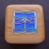 Dragonfly Wooden Engagement Ring Box