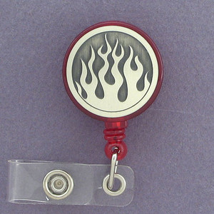 Flame ID badge holder reels are customized just for you.