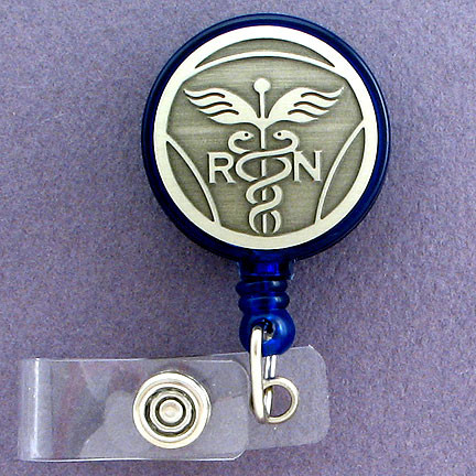 300 Round Retractable ID Badge-Key Holders - Personalization Available