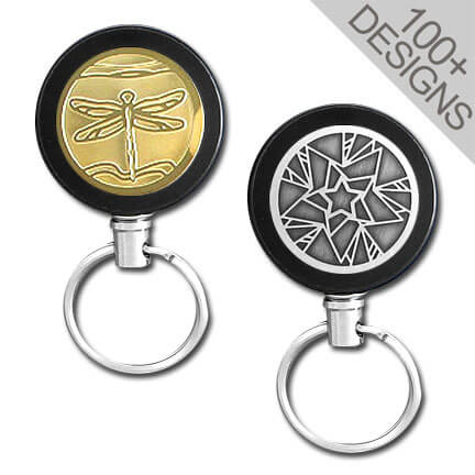 Daixers Retractable Key Chain & Ring,Split Ring Set of 3 
