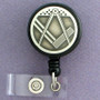 Masonic Square & Compass Retractable ID Badge Holders