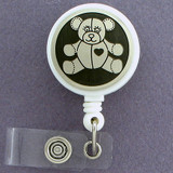 Teddy Bear Retractable ID Badge Reels