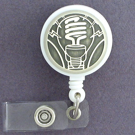 Light Bulb ID Badge Holders