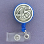 Personalized Lucky Number 45 ID Badge Holder Reel