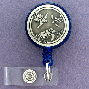 Sea Turtle Retractable I.D. Card Security Badge Holders