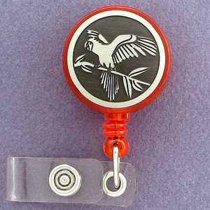Parrot Retractable Name ID Badge Holder Reel