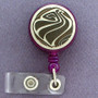 Personalized Sea Shell Retractable ID Badge Holders