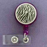 Animal Stripes Pull-out ID Badge Holder Reel