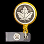 Maple Leaf Retractable Name Badge Holders