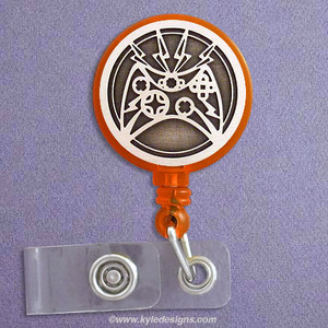 Video Game Retractable ID Badge Holder