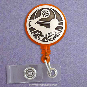 Water Polo Retractable ID Badge Holder