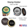 Bamboo Stamp Dispenser - Felt or Magnetic Bottom