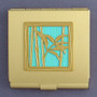 Bamboo Design Square Business Card Holder