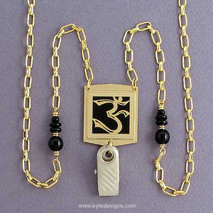 Om Symbol Jewelry ID Badge Lanyard or Glasses Chain