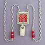 Arts & Crafts Style Badge Holder Necklaces or Glasses Chains