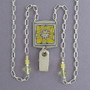 Sun Badge Holder Necklaces or Eyeglasses Chains