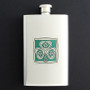 St. Patty's Day Flask with Shamrock