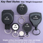 Retractable Key Ring Sizes