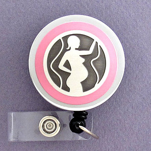 Pink Maternity Badge Reel