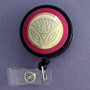 Pink Lotus Badge Holder