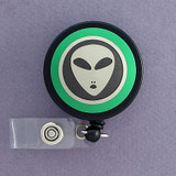 Green Alien Badge Reel