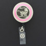 Pink Baby Buggy Badge Holder for Delivery Nurse