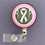 Pink Breast Cancer Badge Reel for Oncologist