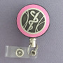 Pink Medical Emblem Badge Reel