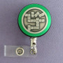 Green Domino Badge Reel