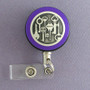 Purple Key Design Badge Reel
