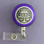 Purple Cake Badge Reel for Party Planner